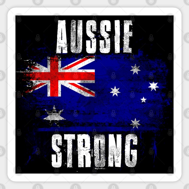 Aussie Strong - Cool Graffiti Australia Sticker by Family Heritage Gifts